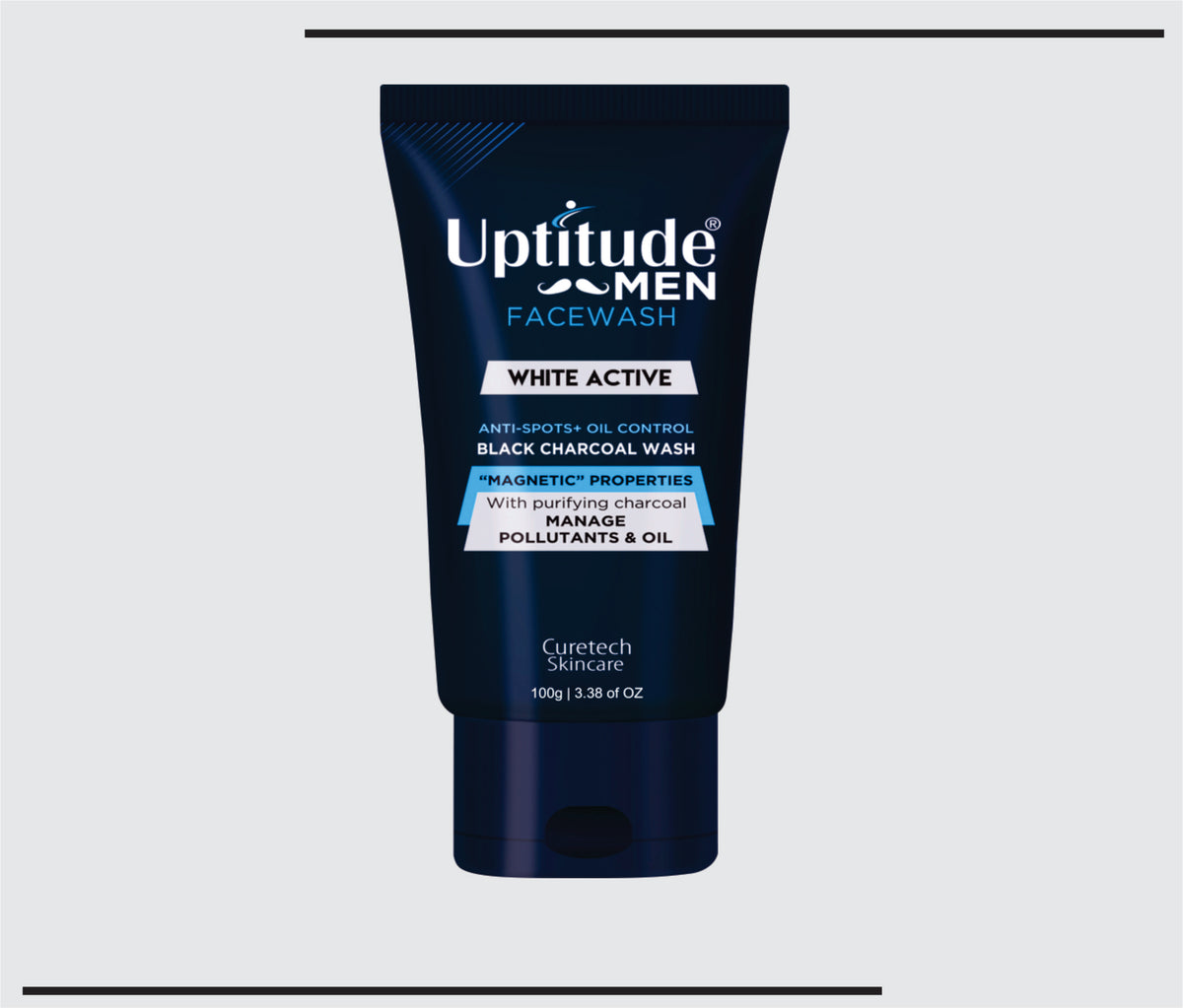 Uptitude Charcoal Facewash (100 gm) Men Charcoal Facewash by Csc