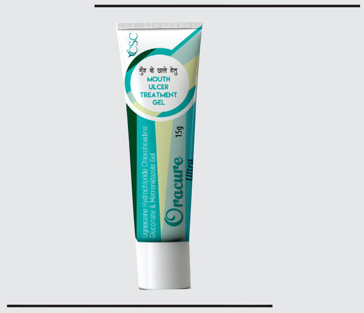Oracure Ultra Gel ( Pan Flavour ) (15 gm ) Chlorhexidine Gluconate 1.0%, Lignocaine 2.0% w/w, Metronidazole 1.0% w/w Gel by Csc