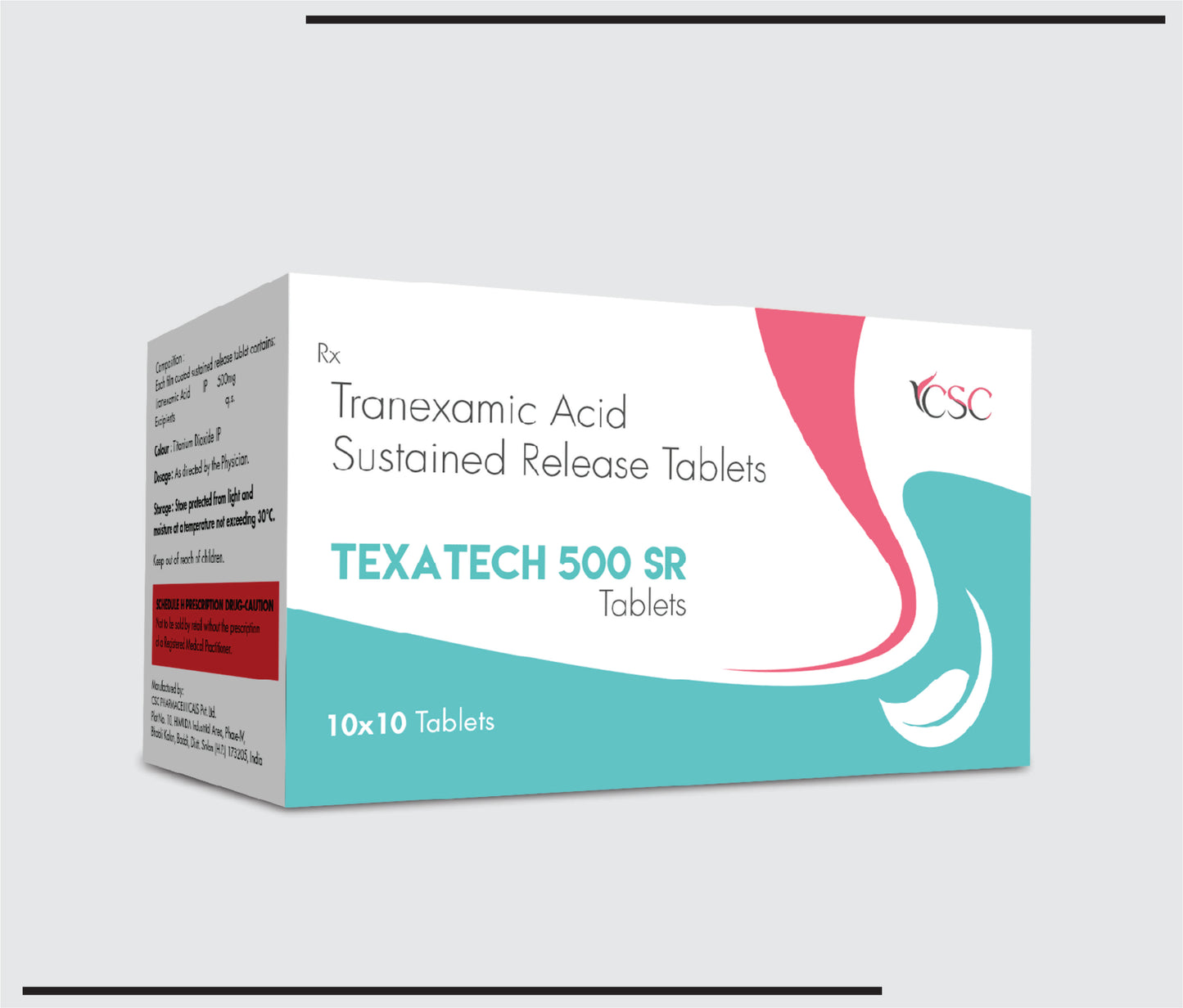 Texatech 500 SR (10x10) Tranexamic Acid 500 mg SR by Csc