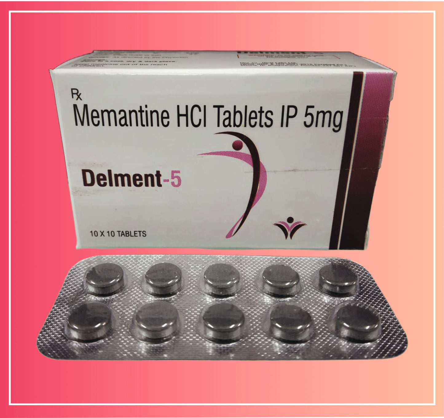Memantine Hcl 5 {Rate of 10 Tab} by Dellwich