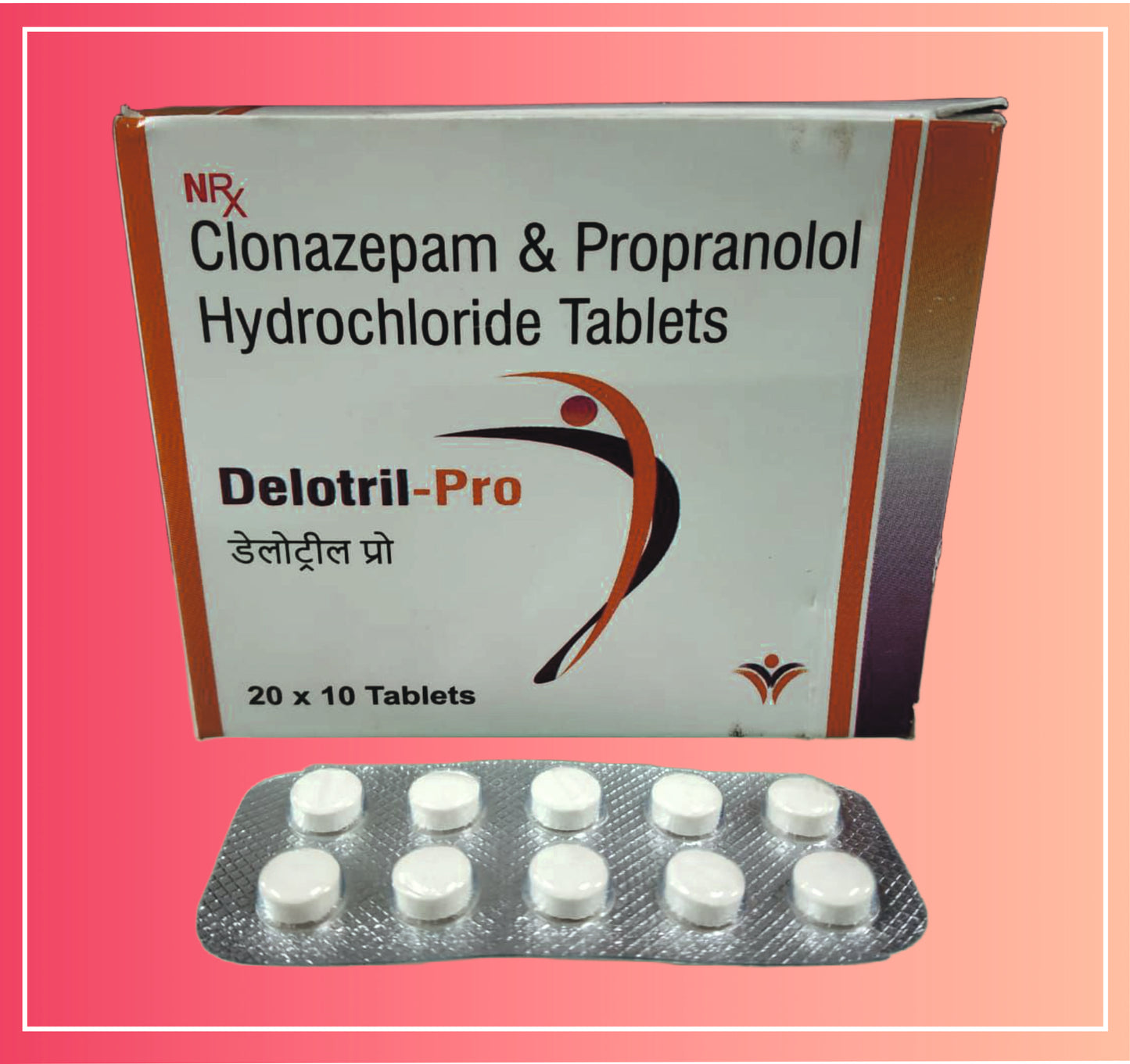 Clonazepam 0.5, Propranolol Hcl 20 {Rate of 10 Tab} by Dellwich