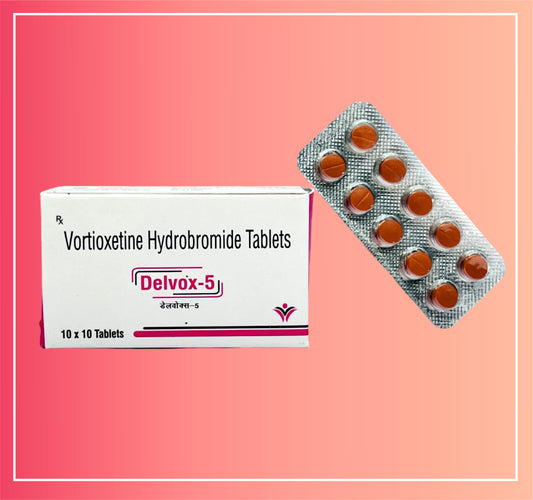 Vortioxetine Hydrobromide 5 {Rate of 10 Tab} by Dellwich