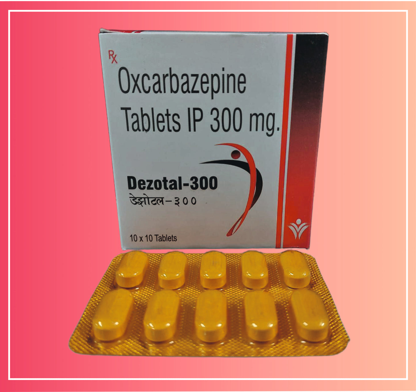 Oxcarbazepine 300 {Rate of 10 Tab} by Dellwich