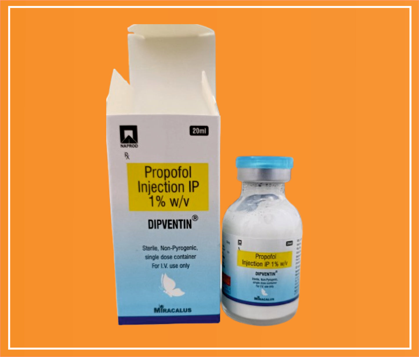 Dipventin 20Ml ( Propofol (1%) ) by Naprod