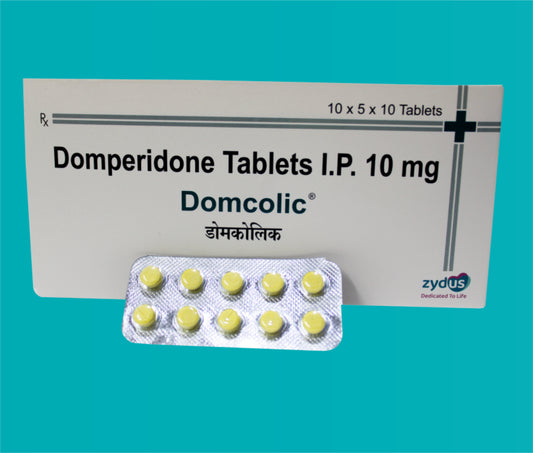 DOMCOLIC TAB 50X10T ( Domperidone BP 10 mg ) by Zydus