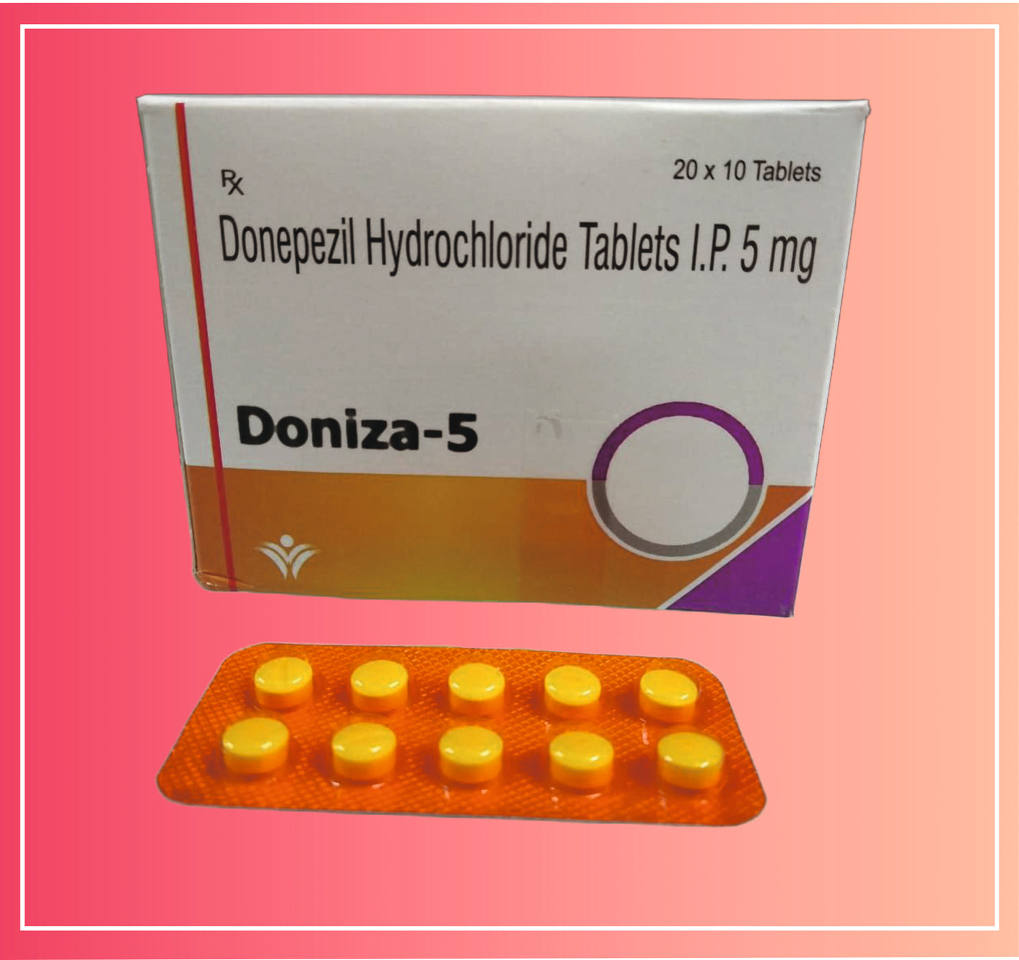 Donepezil Hcl 5 {Rate of 10 Tab} by Dellwich
