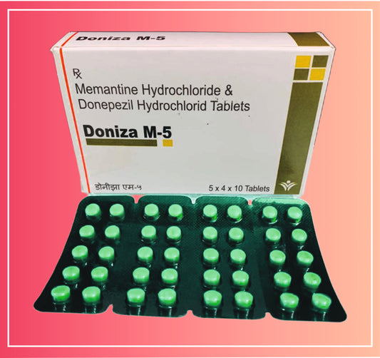 Donepezil Hcl 5, Memantine Hcl 5 pack of 5x4x10 Tab by Dellwich