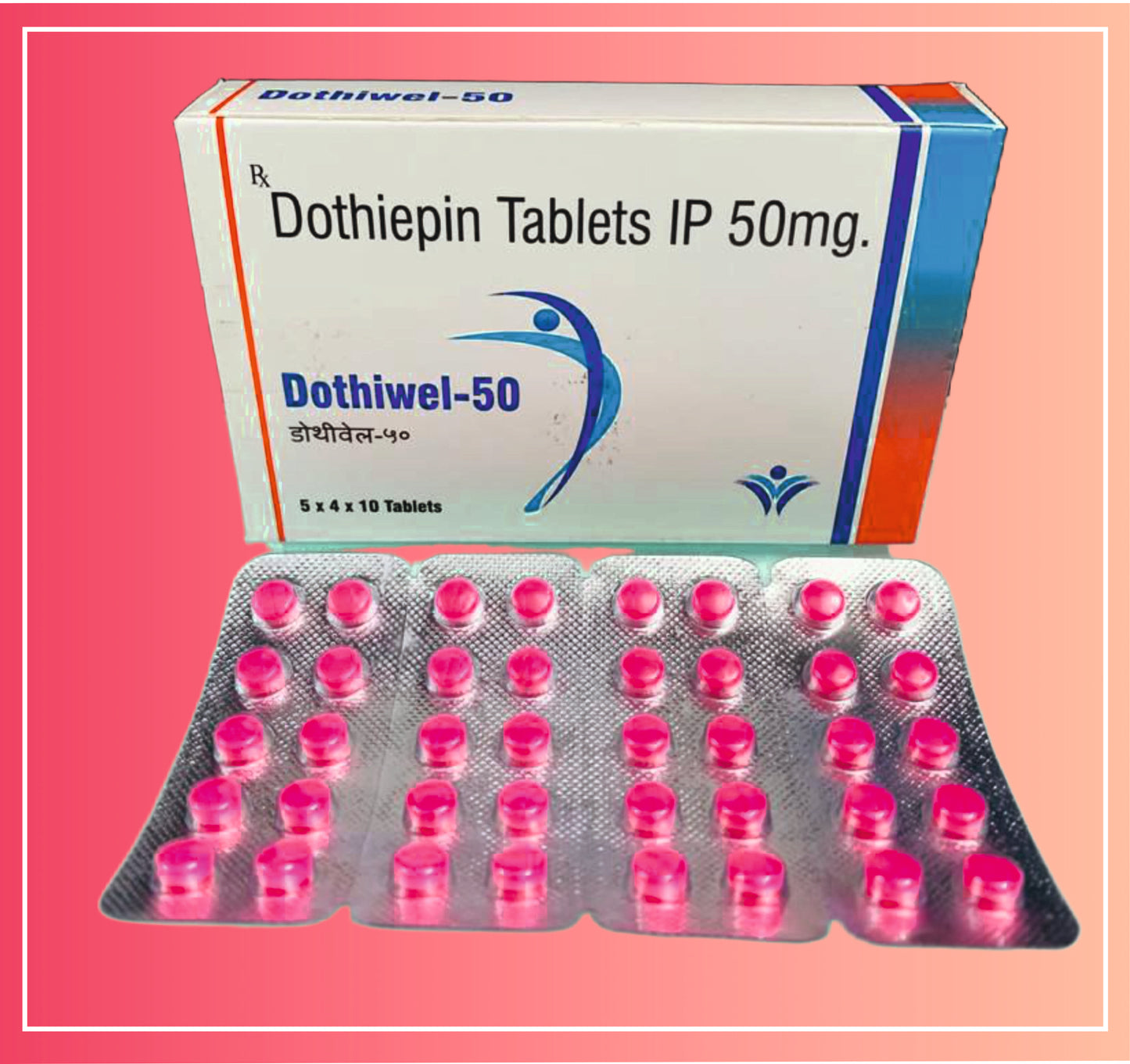 Dothiepin Hcl 50 pack of 5x4x10 Tab by Dellwich