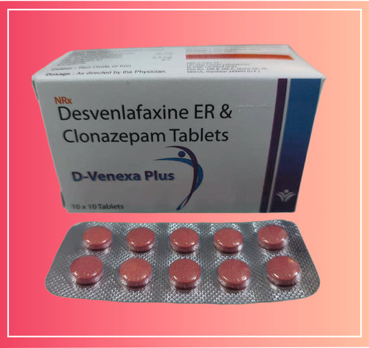 Desvenlafaxine 50, Clonazepam 0.5 {Rate of 10 Tab} by Dellwich
