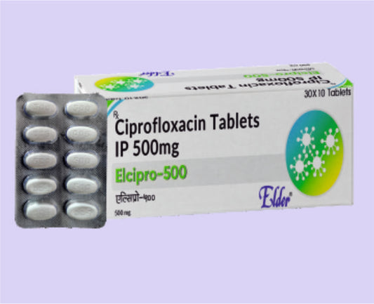 ELCIPRO 500 TABS 10'S ( Ciprofloxacin 500 mg ) by Elder