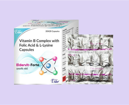 ELDERVIT FORTE CAPS ** 20'S ( Becosules Type (without Vit C ) ) by Elder