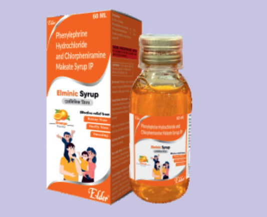 ELMINIC SYP 60ML ( Phenylepherine 5.mg,CPM 2mg ) by Elder