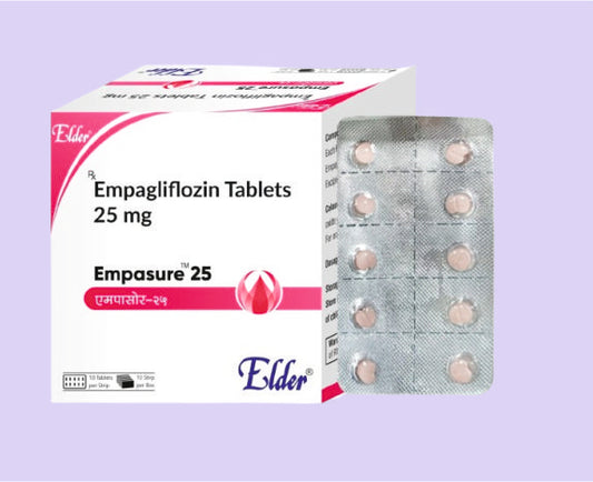 EMPASURE 25MG TABS 10'S ( Empagliflozin 5mg + Metformin 1000mg ( As Extended Release ) ) by Elder
