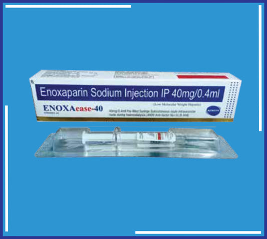 Enoxaease 40 Injection ( Enoxaparinsodium Ip 40 Mg ( 4000 Anti-Factor Xa Units) Water For Injection Ip Q.S. ) pack 1Syringe by Kemsyn