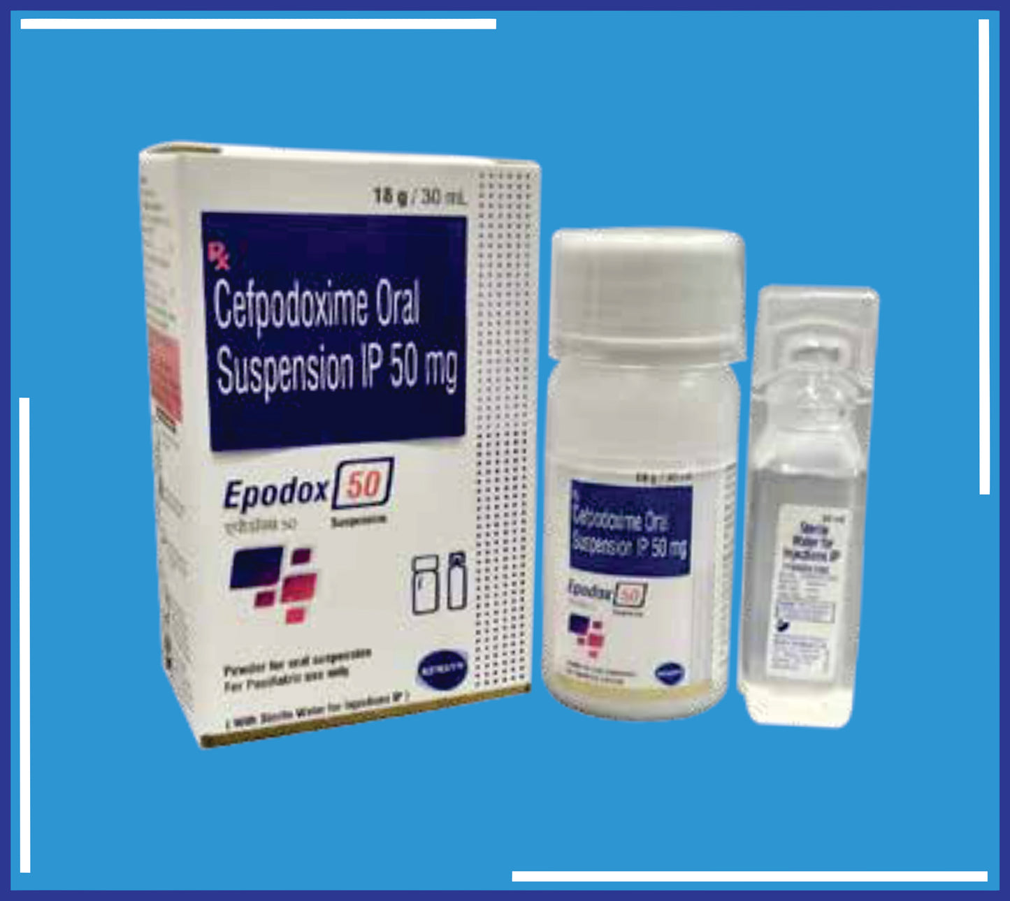 Epodox 50 Dry Syrup ( Cefpodoxime 50Mg ) pack 30ml by Kemsyn