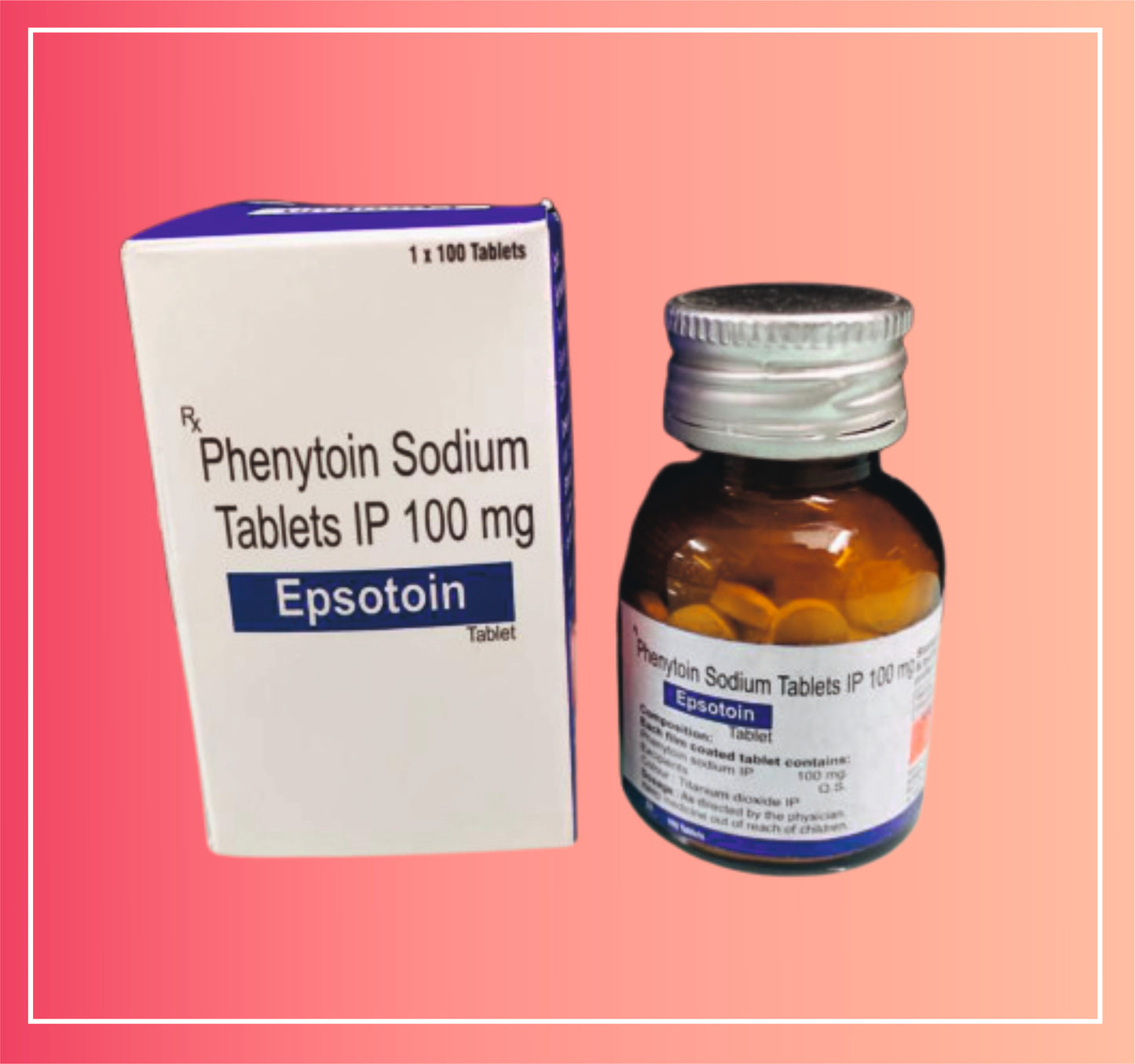 Phenytoin Sodium 100 {Rate of 100 Tab} by Dellwich