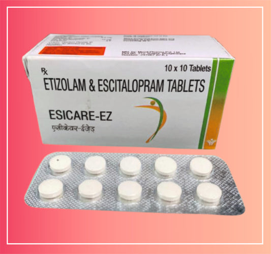 Escitalopram Oxalate 10, Etizolam 0.5 {Rate of 10 Tab} by Dellwich