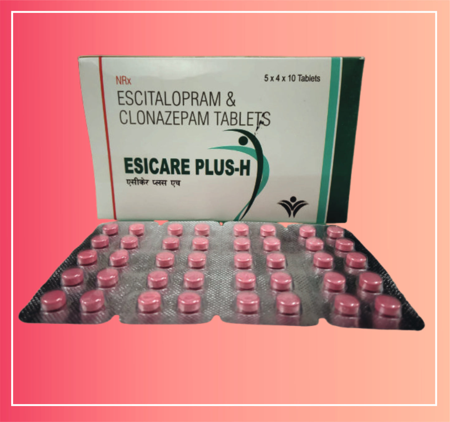 Escitalopram Oxalate 10, Clonazepam 0.5  {Rate of 10 Tab} by Dellwich