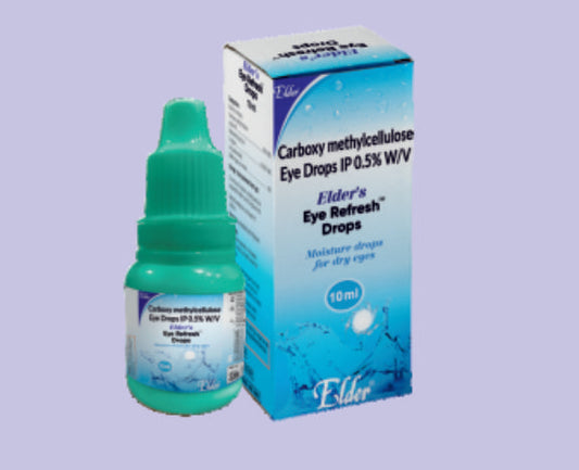 EYE REFRESH DROPS 10ML ( Carboxy methylcellulose Eye Drops 1.00% ) by Elder