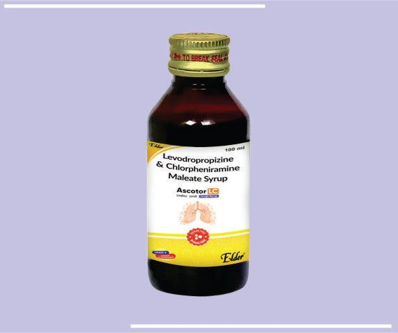 Ascotor Mint Syp (100Ml) Cetrizine 2.5Mg, Dextromethorphan 5Mg, Phenylepherine Hcl 2.5Mg by Elder