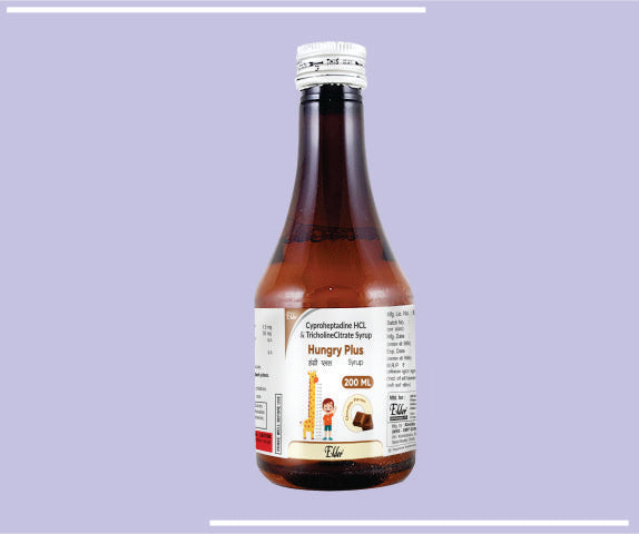 Hungry Plus Syp (Choc) (200Ml) Cyproheptadine 2 Mg, Tricholine 275 Mg Syr By Elder