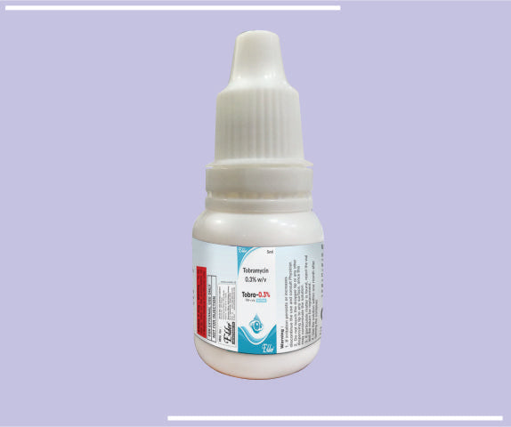 Tobra Eye Drop 0.3% (25X10Ml) Tobramycin 0.3% W/V Eye Drops By Elder
