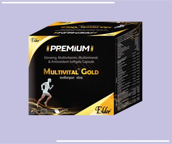 Multivital Gold Sg (20X1X10) Ginseng, Multivitamin, Multimineral, Antioxidant Soft Gel By Elder