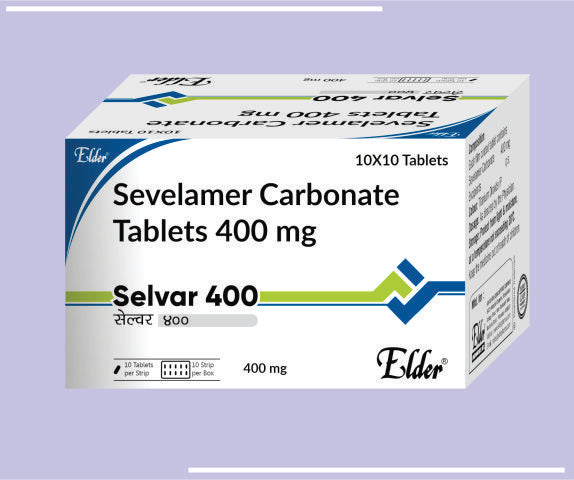 Selvar 400 Tabs (10X10) Sevelamer Carbonate 400 Mg Tab By Elder