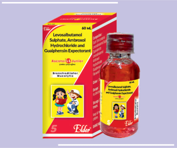 Ascotor Super Gold Syp (100Ml) Ambroxol Hydrochloride Ip 15Mg,Dextromethorphan Hydrobromide 10Mg,Phenylephrine Hydrochloride Ip 5Mg, Chlorpheniramine Maleate Ip 2Mg,Menthol Ip 1.5Mg by Elder