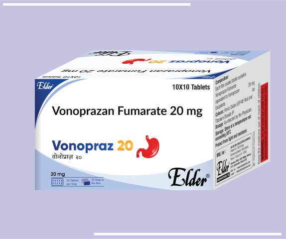Vonopraz 20 Tab (10X10) Vonoprazan 20 Mg Tab By Elder