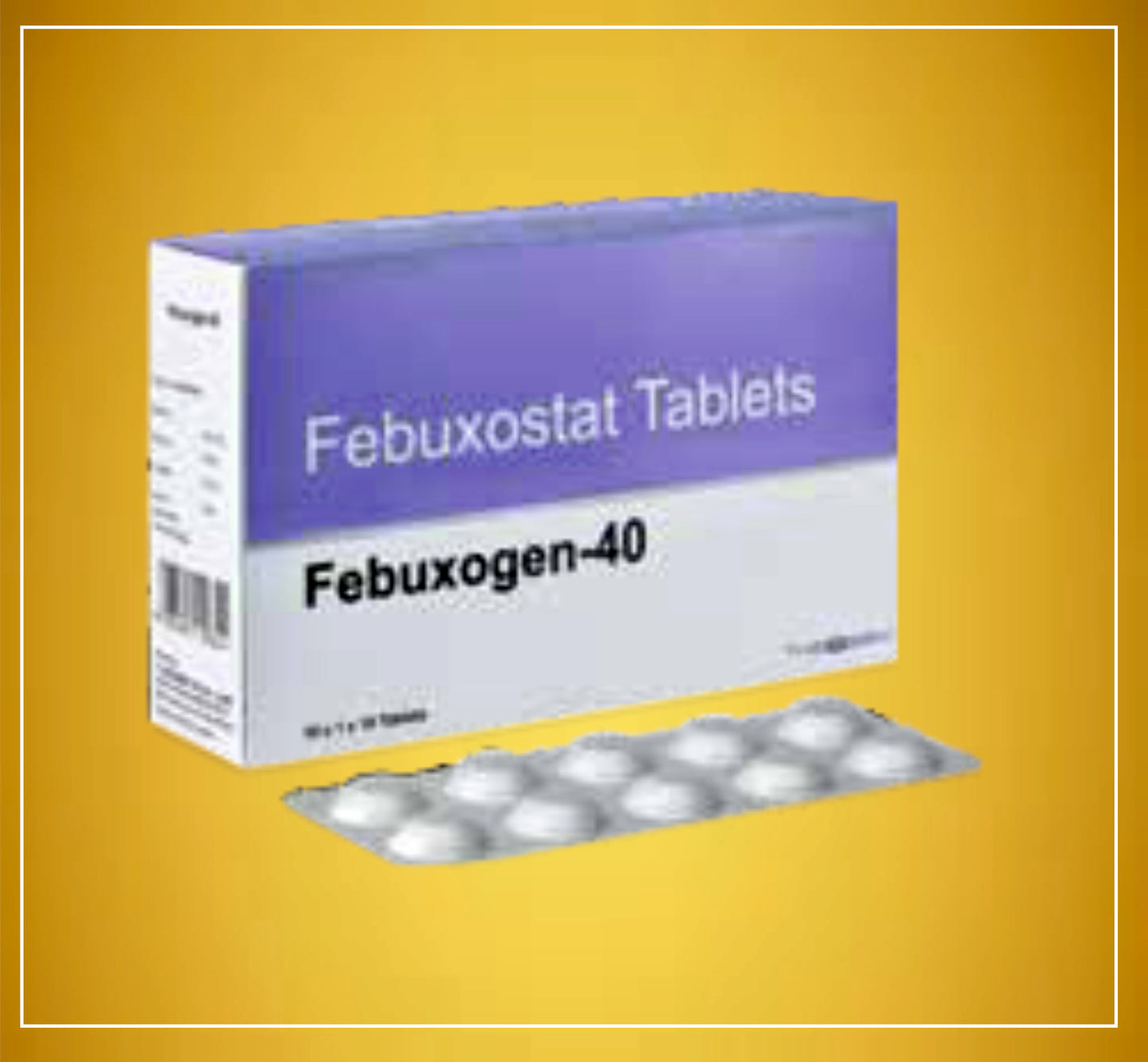 FEBUXOGEN 40 TAB 10'S ( Febuxostat (40Mg) ) By Theon