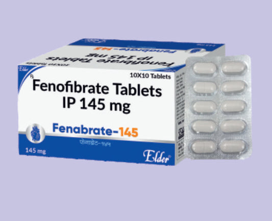 FENABRATE 145 TABS 10'S ( Finofibrate 145 MG 
 ) by Elder