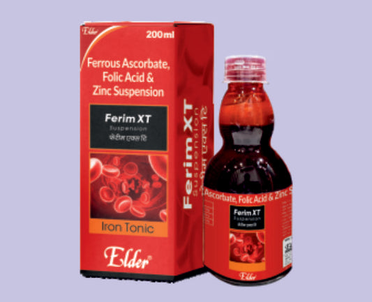 FERIC XT SYP 200ML ( Ferrous Ascobate eq to Elemental Iron 100mg & Folic Acid 1.5mg ) by Elder