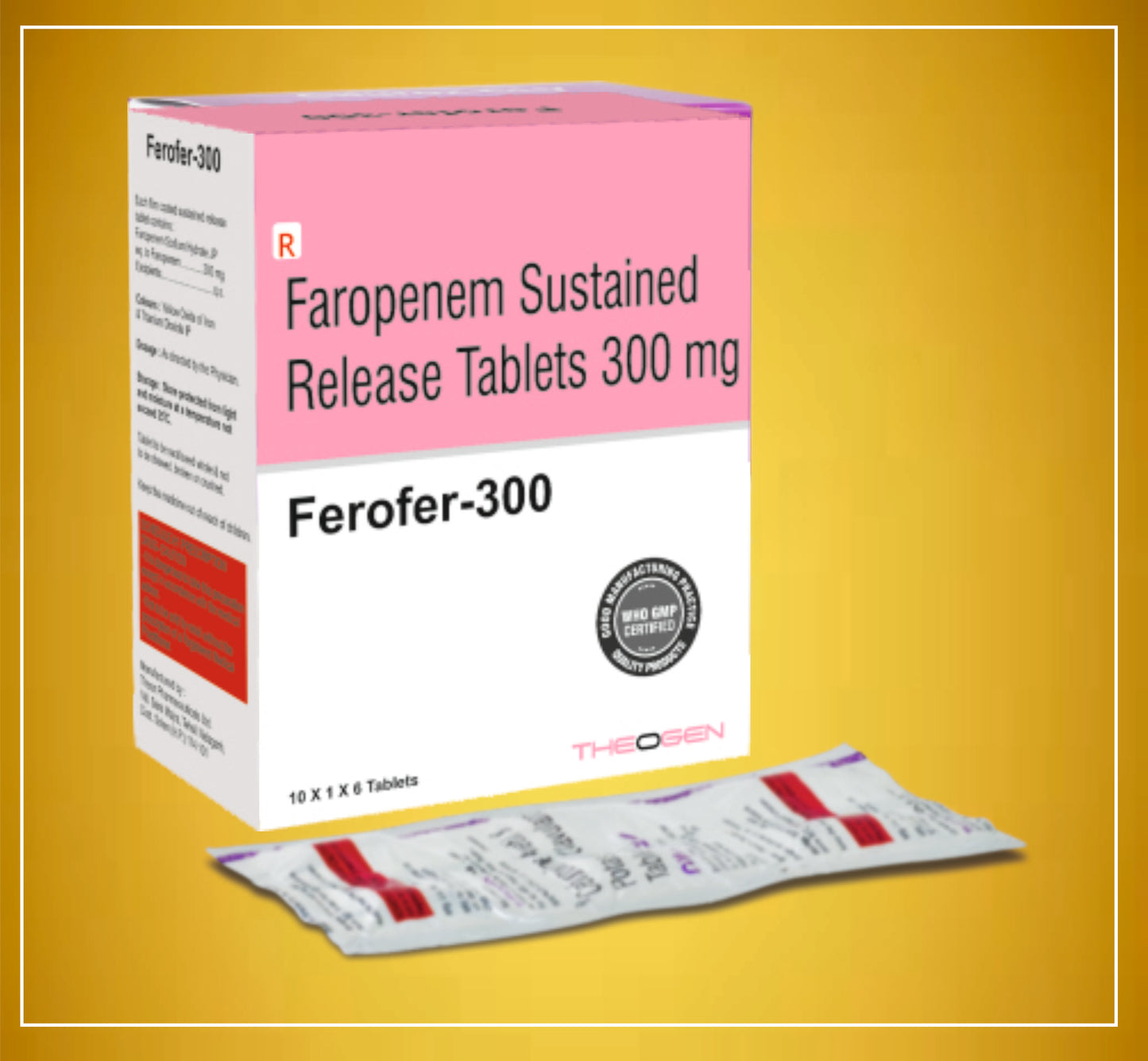 FEROFER-300 TABLET 6'S ( Faropenem (300Mg) ) By Theon