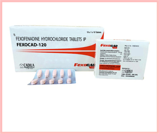 Fexocad 120Mg Tab 10 T ( Fexofenadine 120 Mg ) By Cadila