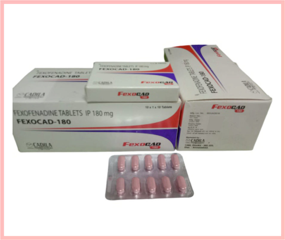 Fexocad 180Mg Tab 10 T ( Fexofenadine 180 Mg ) By Cadila