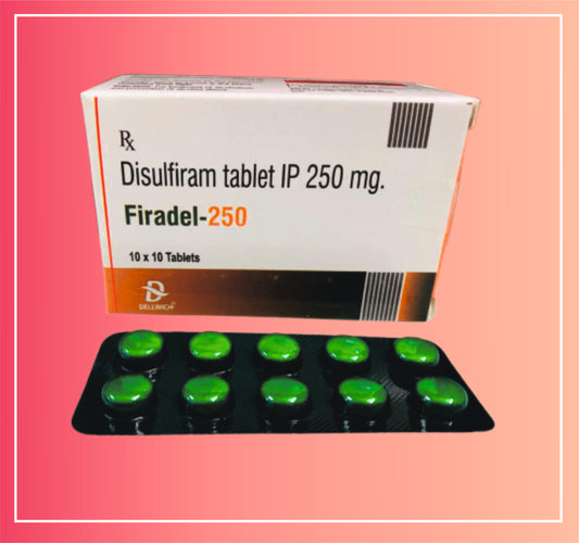 Disulfiram 250  {Rate of 10 Tab} by Dellwich