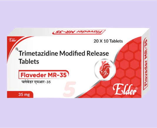 FLAVEDER MR 35 TABS 10'S ( Trimetazidine 35mg (MR) Tab ) by Elder