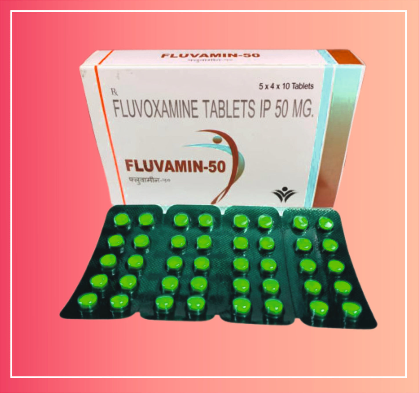 Fluvoxamine Maleate 50 {Rate of 10 Tab} by Dellwich