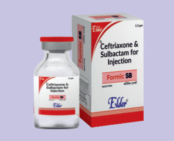 FORMIC SB INJ (1000/500 MG) VIAL ( Ceftriaxone 1000mg,Sulbactum 500mg
) by Elder