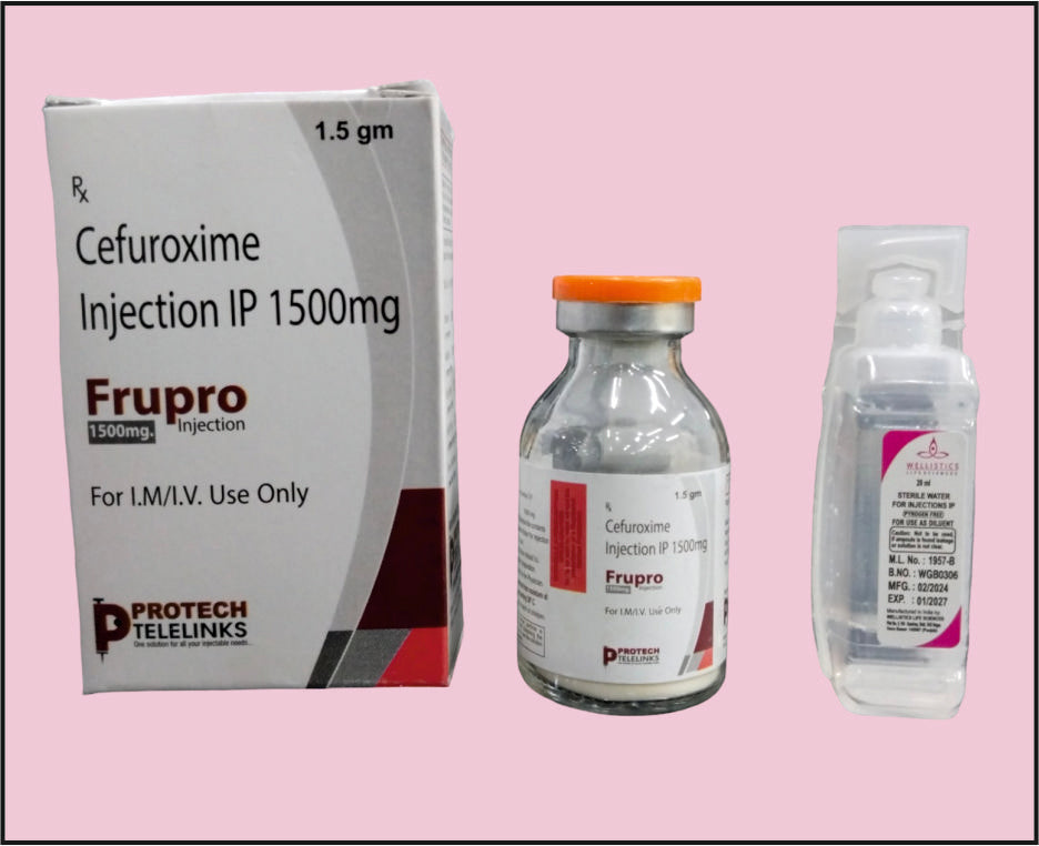 FRUPRO 1.5 VIAL+WFI ( Cefuroxime (1500Mg) ) by Protech