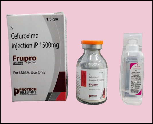 FRUPRO 1.5 VIAL+WFI ( Cefuroxime (1500Mg) ) by Protech