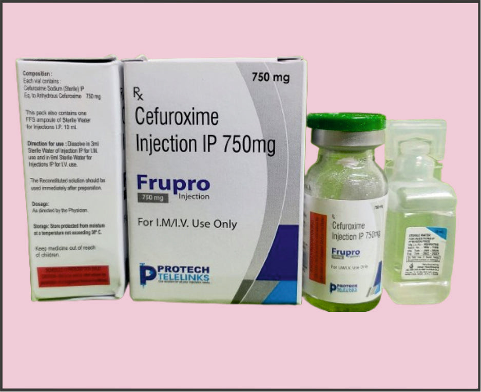 FRUPRO 750MG VIAL ( Cefuroxime (750Mg) ) by Protech