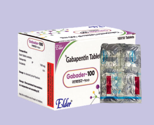 GABADER 100 TABS 10'S ( Gabapentin 100 MG 
 ) by Elder
