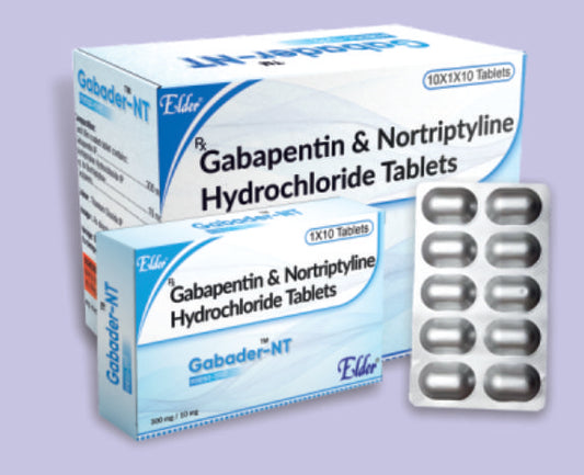 GABADER NT 300 TABS (300/10MG) 10'S ( Gabapentin 300mg,Nortriptyline 10mg ) by Elder