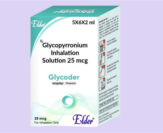 GLYCODER RESPOULES 6X2ML ( Glycopyrronium Inhalation Sol 25mcg ) by Elder