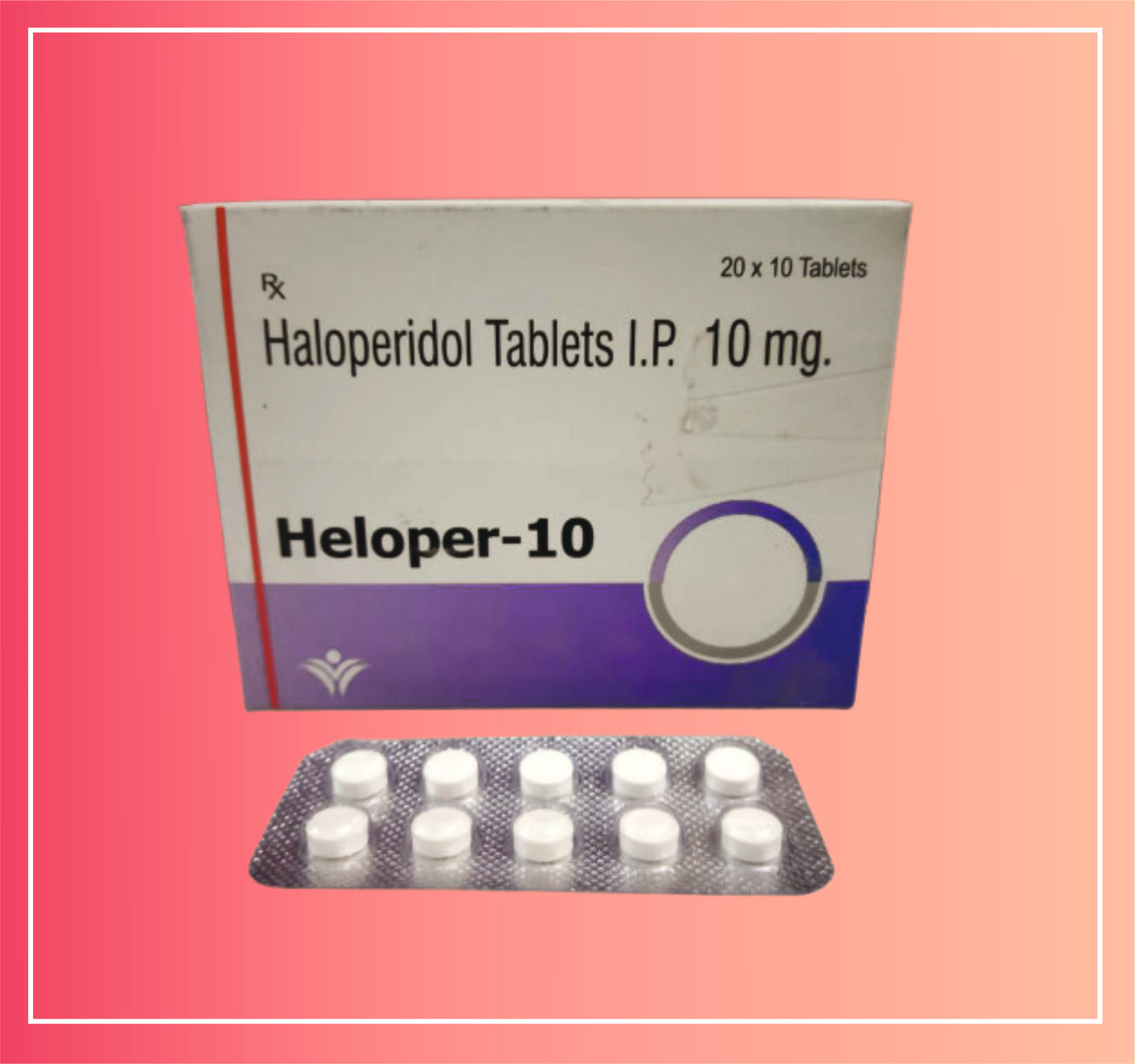 Haloperidol 10  {Rate of 10 Tab} by Dellwich