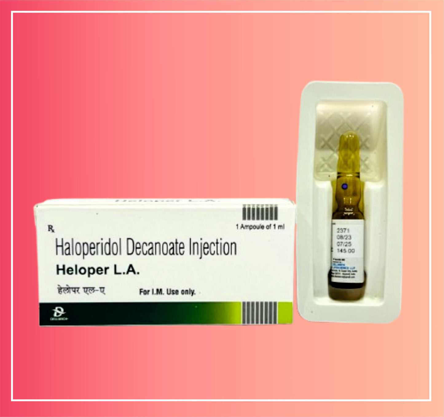 Haloperidol Decanoate 50Mg / 1Ml {Rate of 1 ml Inj} by Dellwich