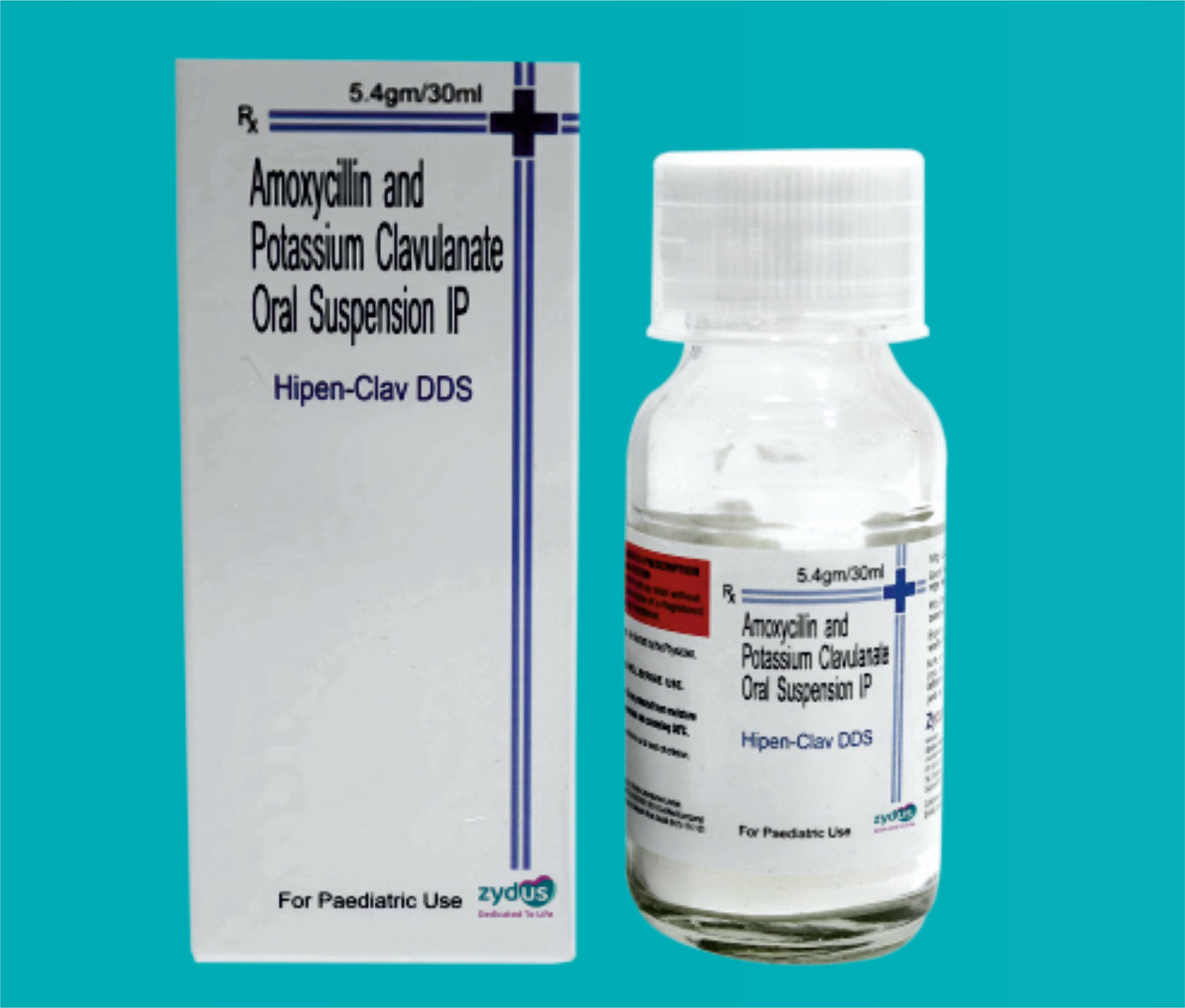 HIPEN CLAV DDS 30 ML.
SUSP (GLASS BOTTLE) 30ml. ( Amoxycillin …..400 mg Potassium Clavulanate Acid….57 mg ) by Zydus