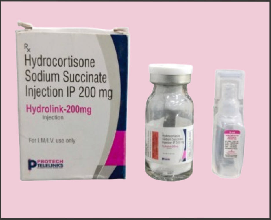 Hydrolink 200Mg (10Ml) Hydrocortisone 200 Mg Inj By Protech
